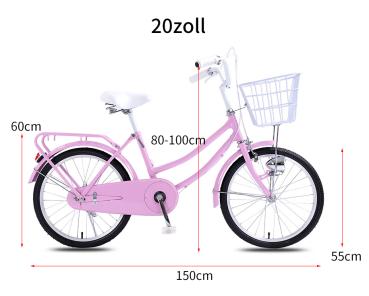 Qian  20/24Zoll Citybike Stadtrad mit Körbchen Fahrrad